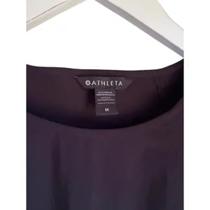 Athleta Zephyr Refined Tank Black Sleeveless Travel Top Medium thumbnail 3