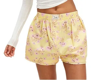 Free People Intimately Vintage Inspired Day to Day Floral Boxer Shorts medium thumbnail 1