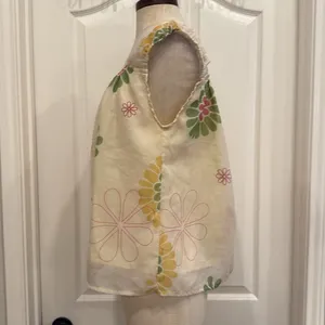 Vintage Y2K funky daisy print blouse Yellow Size M thumbnail 3