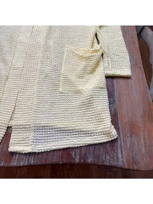 Blakeley Poppy Popcorn Knit Cardigan Pale Yellow Petite Small thumbnail 5