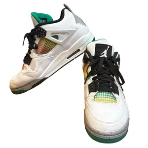 Air Jordan 4 Retro Rasta AQ9129 100 Womens Size 10 White Lucid Green Black thumbnail 2