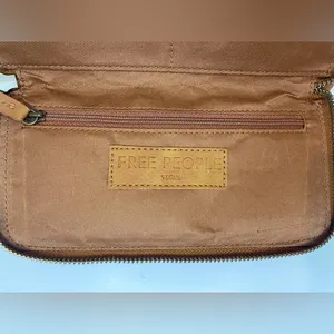 Free People Distressed Vegan Wallet in‎ Brown thumbnail 8