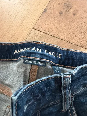 Women's Short Ripped Skinny Jeans/Jeggings in Dark Blue thumbnail 4