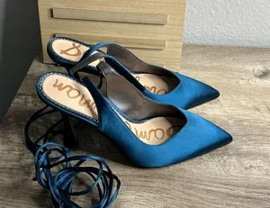 Sam Edelman Women’s 7.5 Blue Harvie Lace Up Shoes thumbnail 1