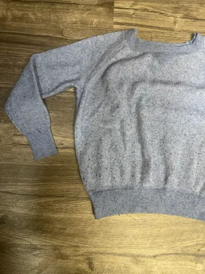 J.Crew Heather Blue Merino Wool Alpaca Blend Sweater Size M thumbnail 3