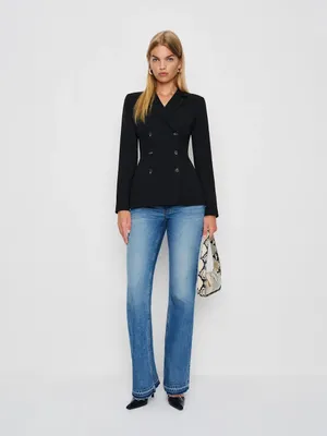 Reformation Caden Blazer NWT Size Medium thumbnail 2
