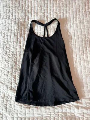Old Navy Active Go-Dry Black Strappy Racerback Tank Top Size XS thumbnail 1