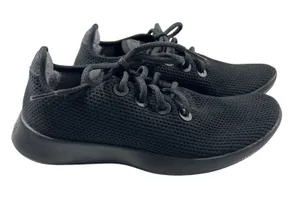 Allbirds Tree Runners Womens 7 Jet Black Sustainable Walking Sneakers EUC thumbnail 1