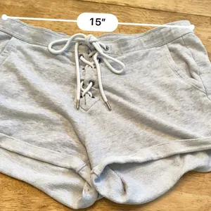 Aerie Women’s Medium Light‎ Gray Cotton Blend Shorts thumbnail 6