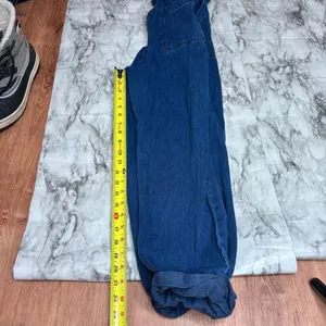 Rachel Comey x Target Indigo Denim Wash Jean Sleeveless Jumpsuit Size 2 belt Y2K thumbnail 5