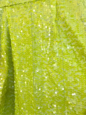 Marc New York Sequin Lime Green Mini Dress Vintage Size 4 thumbnail 7
