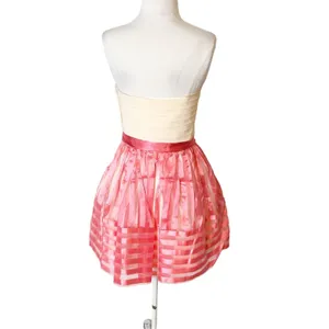 Vintage‎ Betsey Johnson pink tulle skirt dress bustier top sz 4 thumbnail 2