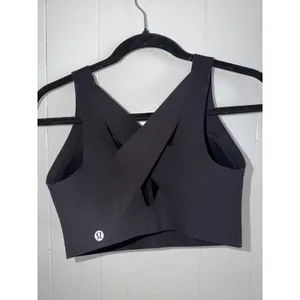 Lululemon In Alignment Cross Strap Bra Black 34E LW2CXRS thumbnail 3