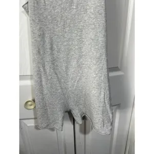 Skims Gray Sleeveless Womens Romper With Back Zipper Closure L 90% Cotton 10% thumbnail 2