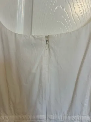 Rebecca Taylor Dress White Knee Length Snatched Waist with a Flare thumbnail 4