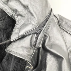 Ivy And Shania Women‎ Leather Jacket XL Belted Faux Fur Hooded Winter Edgy thumbnail 8