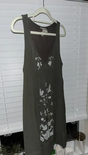 Knox Rose Olive Green Dress thumbnail 1