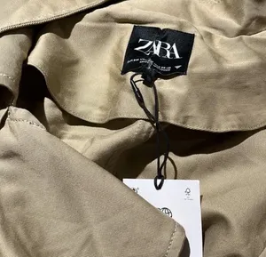 NWT Zara Oversized Trench Coat Belted Double Breasted Bloggers Fav S/M thumbnail 10