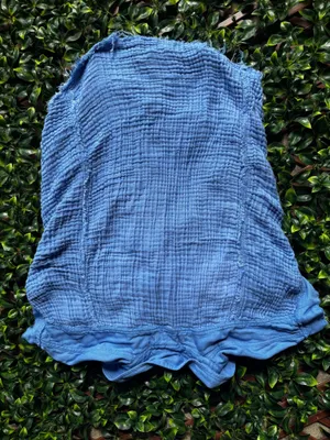 Free People Heat Waves Gauze Visit Top Cornflower button down size medium  thumbnail 2