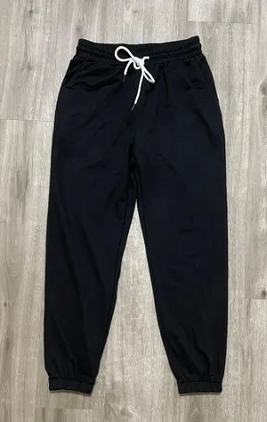 Black High rise Sweatpants / Joggers Size M thumbnail 1
