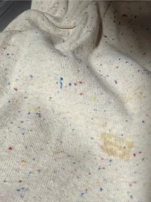 Stussy Cream Flecked Fleece Short Sleeve Sweatshirt Dress XS thumbnail 6