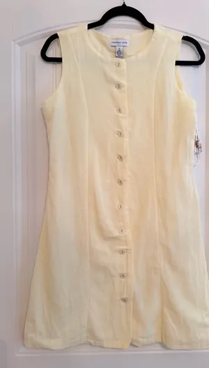 Sincerely Jules Pale Yellow Button Front Top thumbnail 1