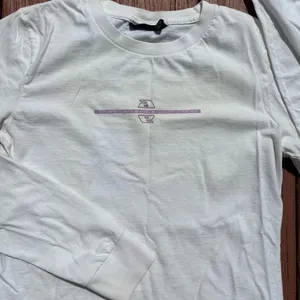 Vintage Y2K American Eagle faded white long sleeve M crew tee thumbnail 8