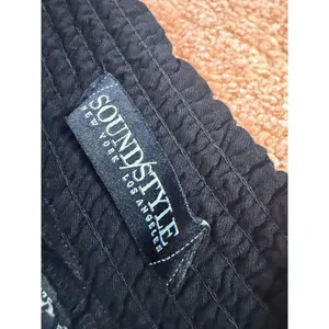 SoundStyle Black Harem Pants Size M Elastic Waist Drawstring Rayon Size M thumbnail 7