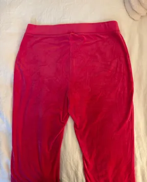 Juicy Couture Pink  Velvet Track Pants thumbnail 4