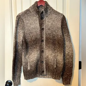 Express Design Studio Brown/Tan Chunky Loose Knit Wool Alpaca Blend Swea… thumbnail 2