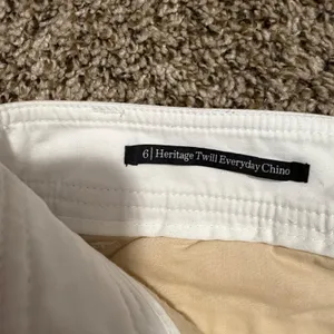 Talbots White Heritage Twill Everyday Chino Pants Womens Size 6 Straight Leg thumbnail 3