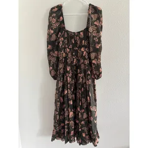Ulla Johnson Isla Dress Womens 4 Green Floral Tiered Puff‎ Sleeve Boho Prairie thumbnail 5