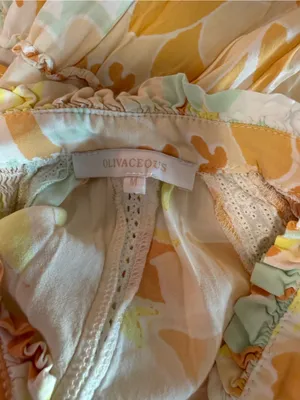 Olivaceous Good Karma Tiered Babydoll Boho Floral Mini Dress Size Medium thumbnail 9