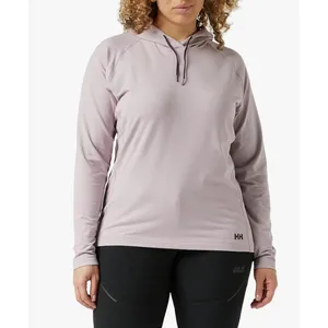 Helly Hansen Womens Mauve Purple Verglas Hoodie Lightweight Pullover XS thumbnail 5