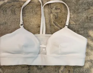 Alo White Sports Bra Women's Sz S thumbnail 1