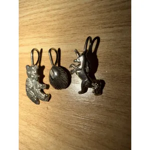 3 Pcs Sterling Silver 925 Bear Shell Unicorn Charm For Bracelet Or Necklace thumbnail 2