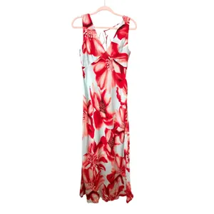SUMMER AWAY Floral Maxi Dress Corallo Floral S/4 NEW NWT thumbnail 2