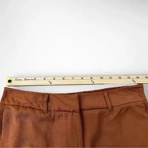 OPHELIA ROE Women's Camel‎ Brown Wide Leg Trousers Size Medium | NWT thumbnail 6