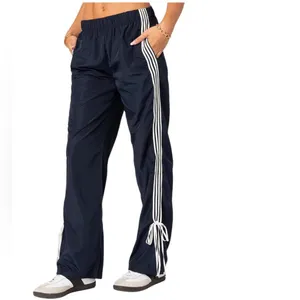 Edikted Remy Ribbon Track Pants – Navy – Size Large – NWT thumbnail 3