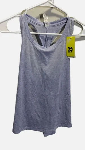 All in Motion Tank Top Women‎ XS Purple Racerback Twist Back Activewear Yoga Gym thumbnail 1