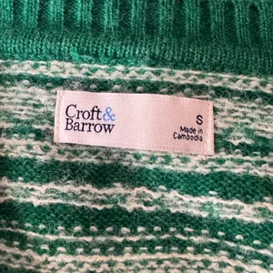 Croft & Barrow Small Sweater Fair Isle Crew Neck Long Sleeve Pullover Green New thumbnail 7