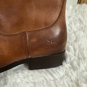 Frye Brown Leather Knee High Cowgirl Boots Size 6.5 thumbnail 11