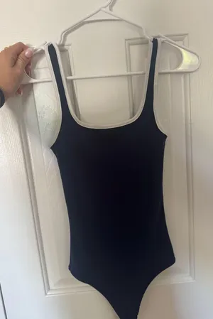 Navy and white bodysuit Blue thumbnail 1