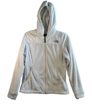 The North Face Osito Hooded Fleece Jacket‎ White Silken Raschel Full Zip S Cozy thumbnail 1