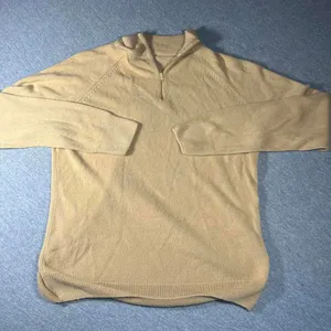Studio Works 100% Acrylic Woman’s Small Sweater Beige Ribbed Collar Soft Knit thumbnail 2