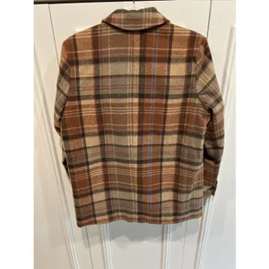 Free People Mari Plaid Vintage Oversize Blazer Jacket Wool Academia Preppy thumbnail 3