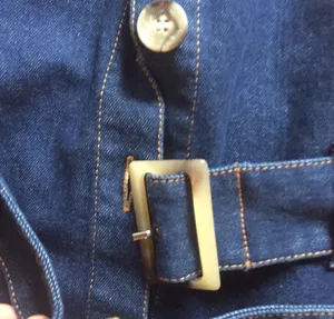 H&M dark denim midi dress. S thumbnail 3