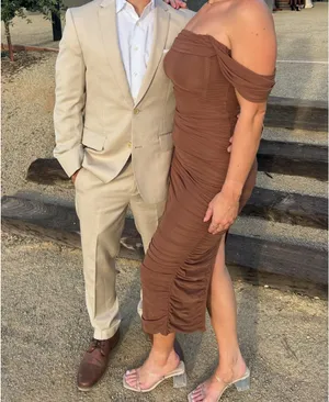 Billy J Kylie Maxi Dress Brown Size 8 thumbnail 3