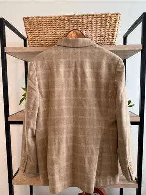 Lands' End Wool Lined Woven Career Dress Suit Blazer, 14 thumbnail 5