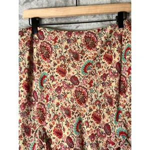 Vintage Cottagecore Prairie Floral Ruffle Midi Skirt‎ Boho Romantic Women Medium thumbnail 4